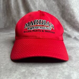 Towsleys Mardian Equipment Red Mesh Cap L/XL Fitted Workwear Streetwear Hat